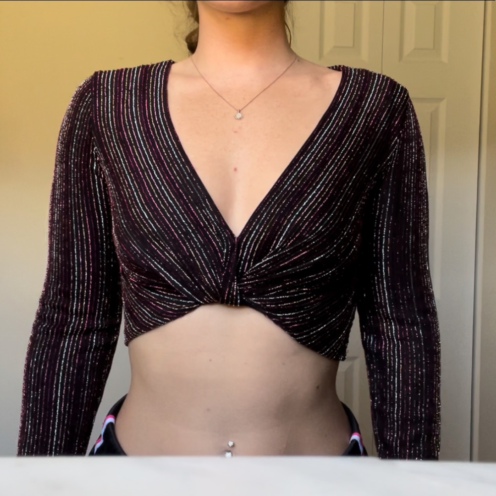 Multicolor long sleeve top